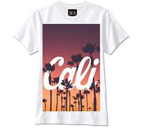 T-Shirt Los Angeles La Cali California Santa Cruz Venice Beach Hipster(Small)