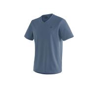 Maier Sports Camiseta Deportiva Wali para Hombre, Prenda Interior, Transpirable con Cuello en V, Senderismo, Gimnasia y Ocio, Azul Insignia, Talla 5XL