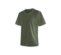 Maier Sports Camiseta Walter para Hombre, con Cuello Redondo, Senderismo y Ocio, Tecnología Dryprotec, Transpirable, Regular Fit, Green Goose, Talla M