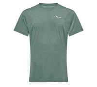 Salewa - Ropa de senderismo - Puez Melange Dry M S/S Tee Willow Melange - Talla XL - Verde Verde XL