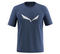 SALEWA Solidlogo Dry M T-shirt - Hombre - Azul - talla 46/S- modelo 2026