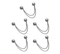 T Shirt Shortening Magnets, Multi-Function Magnetic Clothing Clips, Securely Hold Fabrics in Place for Hem Fixing, Chain Magnetic Buckle for Clothes (Gun color 5Pcs)