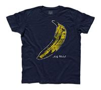 T Shirt Uomo Andy Warhol Banana The Velvet Under Ground & Nico Rock E Pop Art Men's Navy XL