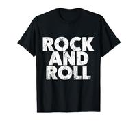 T-Shirt Vintage Grunge Old Rock & Roll Music, Rock and Roll Camiseta gráfica económica