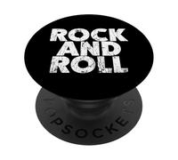 T-Shirt Vintage Grunge Old Rock & Roll Music, Rock and Roll PopSockets PopGrip Adhesivo