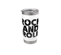 T-shirt Vintage Grunge Old Rock & Roll Music, Rock and Roll Vaso térmico de acero inoxidable de doble pared