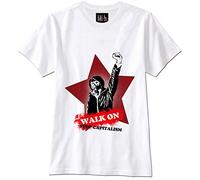 T-Shirt Walk On Stop Capitalism Communism Marxism Anti Anarchy Occupy(Large)