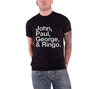 T-Shirt # Xl Black Unisex # John, Paul, George & Ringo