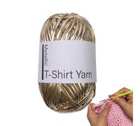 T-Shirt Yarn Cord - Recycled Fabric Crochet Thread, Smooth Flexible Yarn Rope, Stylish Crafting Textile | Eco Friendly Creative Handmade Supply For Knitting Weaving Stitching Macrame