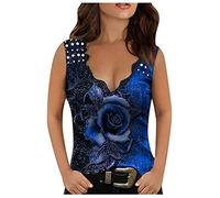 T Shirts Women Ofertas Blouse Top For Women Rose Print Party Daily Loose Top Camiseta Interior Mujer Camiseta 8M Mujer Top Negro Manga Larga Blusas Cuello Halter Blusa Mujer Vera Regalos+para+Mujer