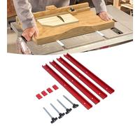 T Slot y M8 Kit de diapositivas, T Slot Bevel Rail Rail Kit 400 mm T Rail, para herramientas de carpintería rieles de aluminio, tornillo de carpintería de carpintería Workbench