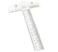T Square Regla - Acrílico Clear T -Square | Regla de dibujo transparente | Regla acrílica para manualidades | Herramientas de dibujo de dibujo | Obra de arte de 6 pulgadas T-Rulers para estudiantes e