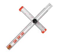 T Square Ruler - Sliding Adjustable Angle Ruler, Carpentry Measuring Tool, Wood Layout Marking Guide, Architecture Drafting Instrument, Drawing Painting Engineering Measurement Device