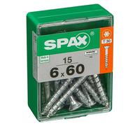 T-Star plus Tornillo universal (Ø x L: 6 x 60 mm, Superficie WIROX, T-Star plus, 15 ud.)