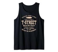 T-Street Surf San Clemente Diseño Vintage de California Camiseta sin Mangas