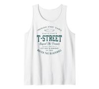T-Street Surf San Clemente Diseño Vintage de California Camiseta sin Mangas
