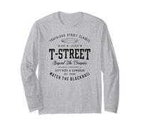 T-Street Surf San Clemente Diseño Vintage de California Manga Larga