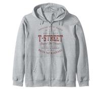 T-Street Surf San Clemente Diseño Vintage de California Sudadera con Capucha