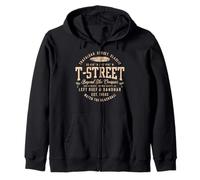 T-Street Surf San Clemente Vintage Costa de California Sudadera con Capucha