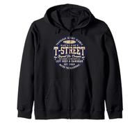 T-Street Surf San Clemente Vintage Costa de California Sudadera con Capucha