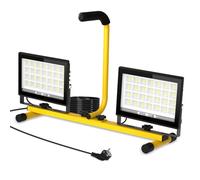 T-SUN 11000 Lúmenes Luz de Trabajo LED con Asa, 2 Focos LED Ajustables con Cable de 4 Metros, Interruptor Individual, IP66, para Interiores, Exteriores, Obras, Talleres y Garajes