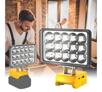 T-SUN 20000LM Super Brillante Foco de Trabajo LED Compatible con Dewalt Batería, 80W Luces de Trabajo Portátiles Recargables con 3 Modos Foco LED Recargable para Camping, Emergencia (Sin Batería)