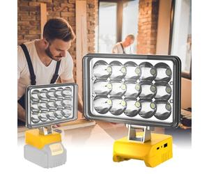 T-SUN 20000LM Super Brillante Foco de Trabajo LED para Dewalt Batería, 80W Luces de Trabajo Portátiles Recargables con 3 Modos Foco LED Recargable para Camping, Trabajo, Emergencia (Sin Batería)