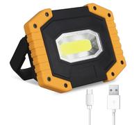 T-SUN Foco LED Recargable 30W 2000LM USB 3 Modos Bateria Luz Para la Reparación de Automóviles, Camping, Emergencia.