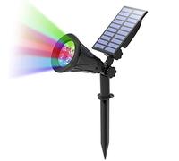 T-SUN Solar lámpara de pared para exteriores,2W 250 Lumenes, IP65 Impermeable Spotlight Yard para Decoración al Aire Libre, Patios, Jardines, Césped,Paisaje Iluminación solar.