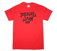 T-Surt - Camiseta - Unisex de Color Rojo de Talla Xlarge - T-Surt Pearl Jam 'Destroy' Rosso (Camiseta) (X-Large)