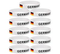 T TAKONE 11pcs Deutschland Armband Auch für Kinder sind die Deutschland Schweißbänder und Armbänder als Fanartikel Unisex geeignet Souvenir Supporter Accessories for Bundesl