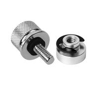 T TAKONE Accesorios para Harley Davidson - 1 juego de tornillos de aluminio para asiento de motocicleta con clips en C y tornillo moleteado para una fijación segura del asiento de la motocicleta