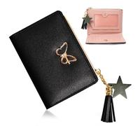 T TENEGIL Cartera de Mujer Pequeña con Diseño de Mariposa, Tarjetero para Chica, Cierre de Cremallera, Monedero Original, Producto de Moda, Regalos Originales para Mujer, Monedero Bonito.