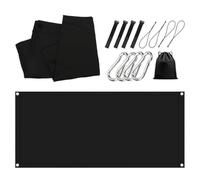 T Top Boat Shade - Elastic Fiber 2.74x1.52m 9x5ft Black Portable UV