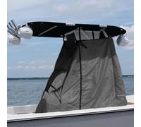 T-Top - Cubierta de Consola Central para Barco, Lona Impermeable de Grado Marino 600D, Resistente (Gris, 48 Pulgadas de Ancho x 60 Pulgadas de Largo x 66 Pulgadas de Alto)