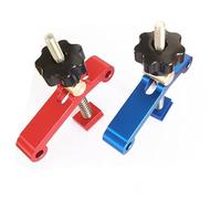 T-Track - Abrazadera de sujeción para carpintería, aleación de aluminio, herramienta de sujeción de ranura en T, perilla de liberación rápida para bloque de posicionamiento de accesorios de bricolaje