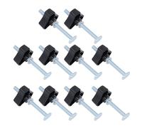 T Track Knobs Kit 10 Sets | M8x100mm Stainless Steel Bolts/Nuts/Washers | Woodworking Jig Fixture Kit for Secure Clamping & Positioning