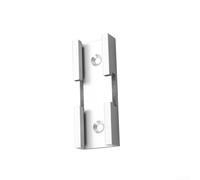 T Track - Pieza de intersección de aleación de aluminio para carpintería, enrutador, mesa, accesorio de bricolaje, barra de inglete, 80 mm (plata)