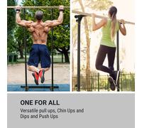 T-Trix Barra de dominadas MultiGym Concept 100 kg máx. Funda de transporte Negro