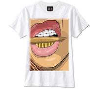 T-Tshirts Camisetas y Tops Hot Girl Chola Chicana Bullet Swagger Hipster Gangster Swag(Large)