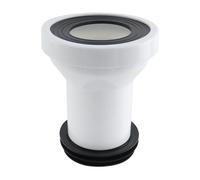 T Tulead Brida de inodoro de descarga completa, conector de cambio de lugar recto, plástico PP, sin quitar