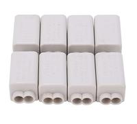 T Type Wire Connector 8Pcs Kit | 400V 60A Screw Terminal Block for Enhanced Splicing | Splice Connector for Automotive/Home/Industrial Wiring | 1-6mm² Range, Flame Retardant