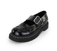 T.U.K. Anarchic Mary Jane Kitty - Zapatos de Mujer - Color Negro - Talla EU37