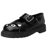 T.U.K. Anarchic Mary Jane Kitty - Zapatos de Mujer - Color Negro - Talla EU38