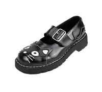 T.U.K. Anarchic Mary Jane Kitty - Zapatos de Mujer - Color Negro - Talla EU42
