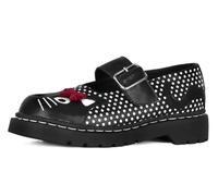 T.U.K. Anarchic Mary Jane Kitty - Zapatos de Mujer - Color Negro y con Lunares - Talla EU41