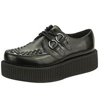 T.U.K. Leather Viva High Creeper - Zapatos Hombre y Mujer - Color Black Leather - Talla EU42