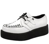T.U.K. Leather Viva High Creeper - Zapatos Hombre y Mujer - Color White Leather - Talla EU41