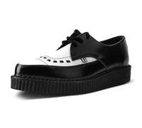 T.U.K. Pointed Creeper Lace-up - Zapatos Hombre y Mujer - Color Black and White Leather - Talla EU38