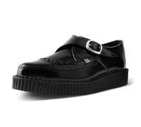 T.U.K. Pointed Creeper Monk Buckle - Zapatos Hombre y Mujer - Color Black Leather - Talla EU40